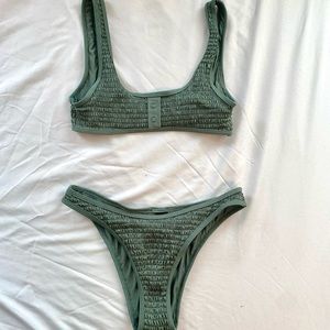 kendall+kylie smocked bikini